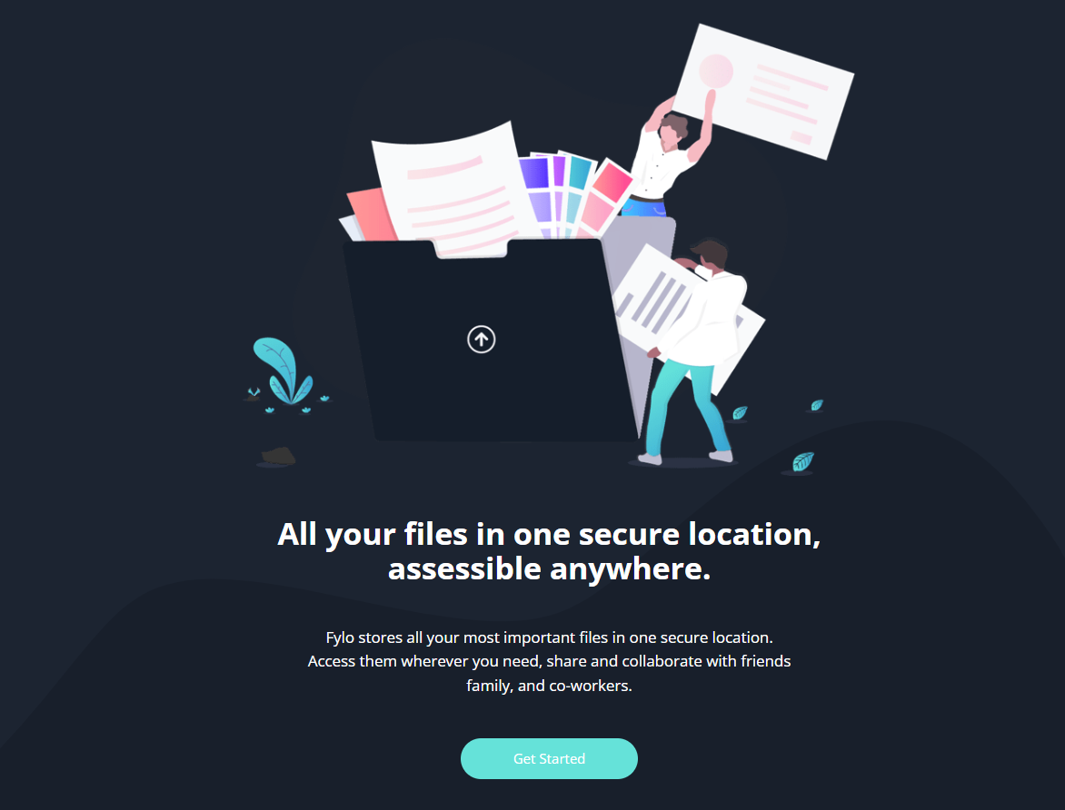 Fylo landing page